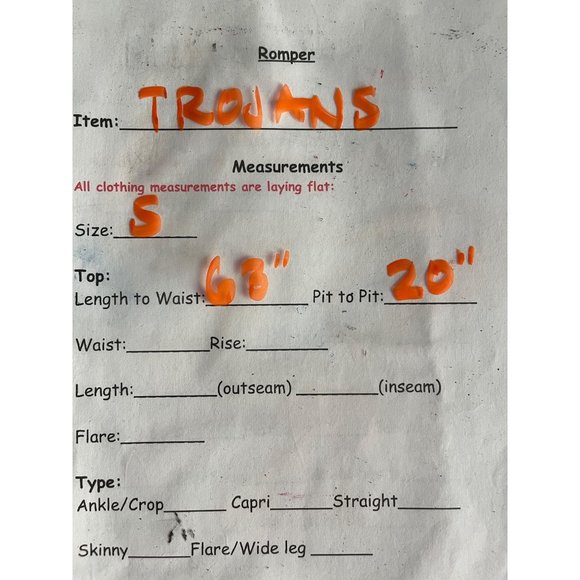 NWOT Concepts USC Trojans Fleece/Cotton Sports Union Romper Suit Men’s Sz. S - Picture 6 of 6